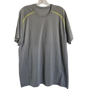 Lululemon Men's Size XL Light Gray Metal Vent Sweat Wicking Short Sleeve T Shirt